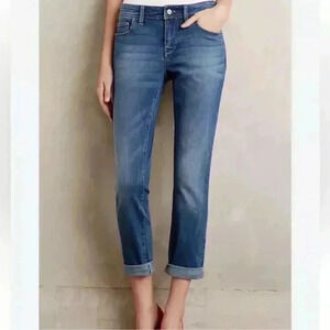 Anthropologie's Pilcro & The Letterpress Hyphen Straight Leg Jeans 28